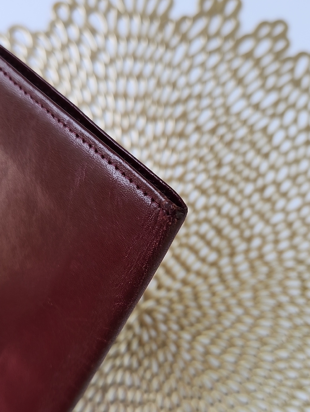 VTG CARTIER MUST COLLECTION BORDEAUX WALLET - Picture 7 of 16